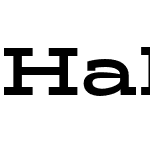 Halogen Slab Bold