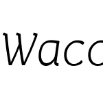 Wacca Light Italic