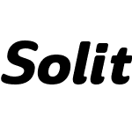 SolitasW01-ExtBoldItalic