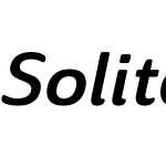 SolitasW05-ExtMediumItalic