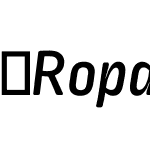 RopaSoftPTT-MediumItalic