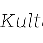 KulturistaLight-Italic