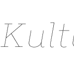 KulturistaThin-Italic