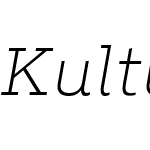 KulturistaLight-Italic