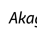 AkagiPro-MediumItalic