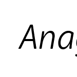 Anago-BookItalic