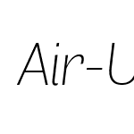 Air-UltraLightItalic