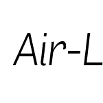 Air-LightItalic