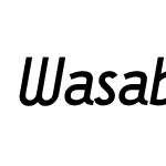 Wasabi-MediumItalic