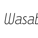 Wasabi-LightItalic