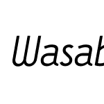 Wasabi-BookItalic