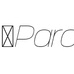 Paralucent-ThinItalic