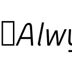 AlwynNew-LightItalic