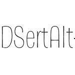 DSert Alt Thin