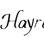 Hayrah Hand Script Light
