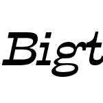 Bigtop Semi Expanded Italic