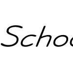 School Week Semi Expanded Italic