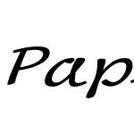 Papioscript Expanded Italic