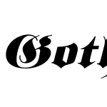 Gothric Semi Expanded Italic