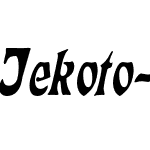 Jekoto Semi Condensed Italic