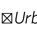 UrbanGroteskReBo-Italic