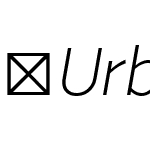 UrbanGroteskLiSe-Italic