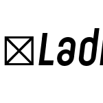 LadislavSemiBold-Italic