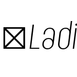 LadislavLight-Italic