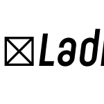 LadislavSemiBold-Italic