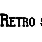 Retro slab serif