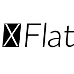 FlatSans-LightItalic