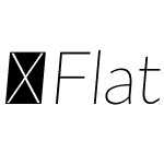 FlatSans-ExtraLightItalic