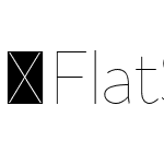 FlatSans-UltraLight