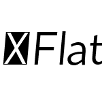 FlatSans-RegularItalic