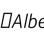 AlberNew-LightItalic