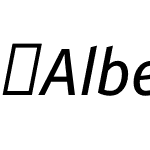 AlberNew-Italic