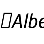 AlberNew-Italic