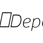 DepotNew-ThinItalic