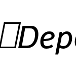 DepotNew-Italic