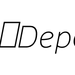 DepotNew-ThinItalic