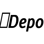 DepotNewCondensed-MediumItalic