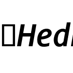 HedleyNew-MediumItalic