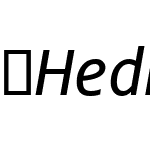 HedleyNew-Italic