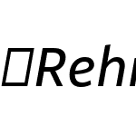 Rehn-Italic