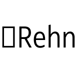 RehnCondensed-Light