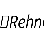 RehnCondensed-LightIt