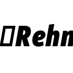 RehnCondensed-ExtraBoldIt