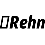 RehnCondensed-BoldIt