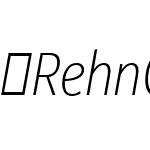 RehnCondensed-ThinIt