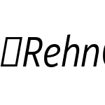 RehnCondensed-LightIt